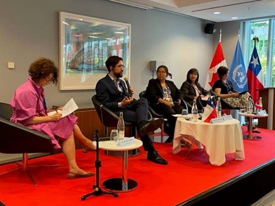 Déjà 4 ans depuis l'adoption de la Convention <a href="/ILO/">International Labour Organization</a> #C190. Une discussion enrichissante sur la fin de la violence et du harcèlement au travail avec les sous-ministres du Canada et du Chili et nos partenaires sociaux à #CIT2023