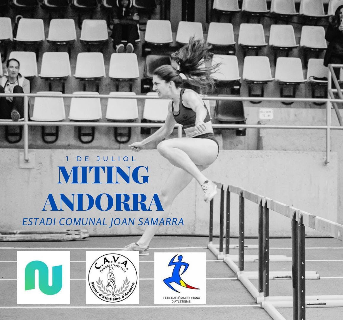 fedandatletisme's tweet photo. 📣 38è Míting Internacional d’Andorra 🇦🇩

Ja el tornem a tenir aquí‼️

Dia 1 de juliol a l’Estadi Joan Samarra Vila (Estadi Comunal)

Inscripcions obertes fins el 28 de juny a les 20h00 ⏰

https://t.co/fP6yBDMqn1 https://t.co/Zn41cE1S8x