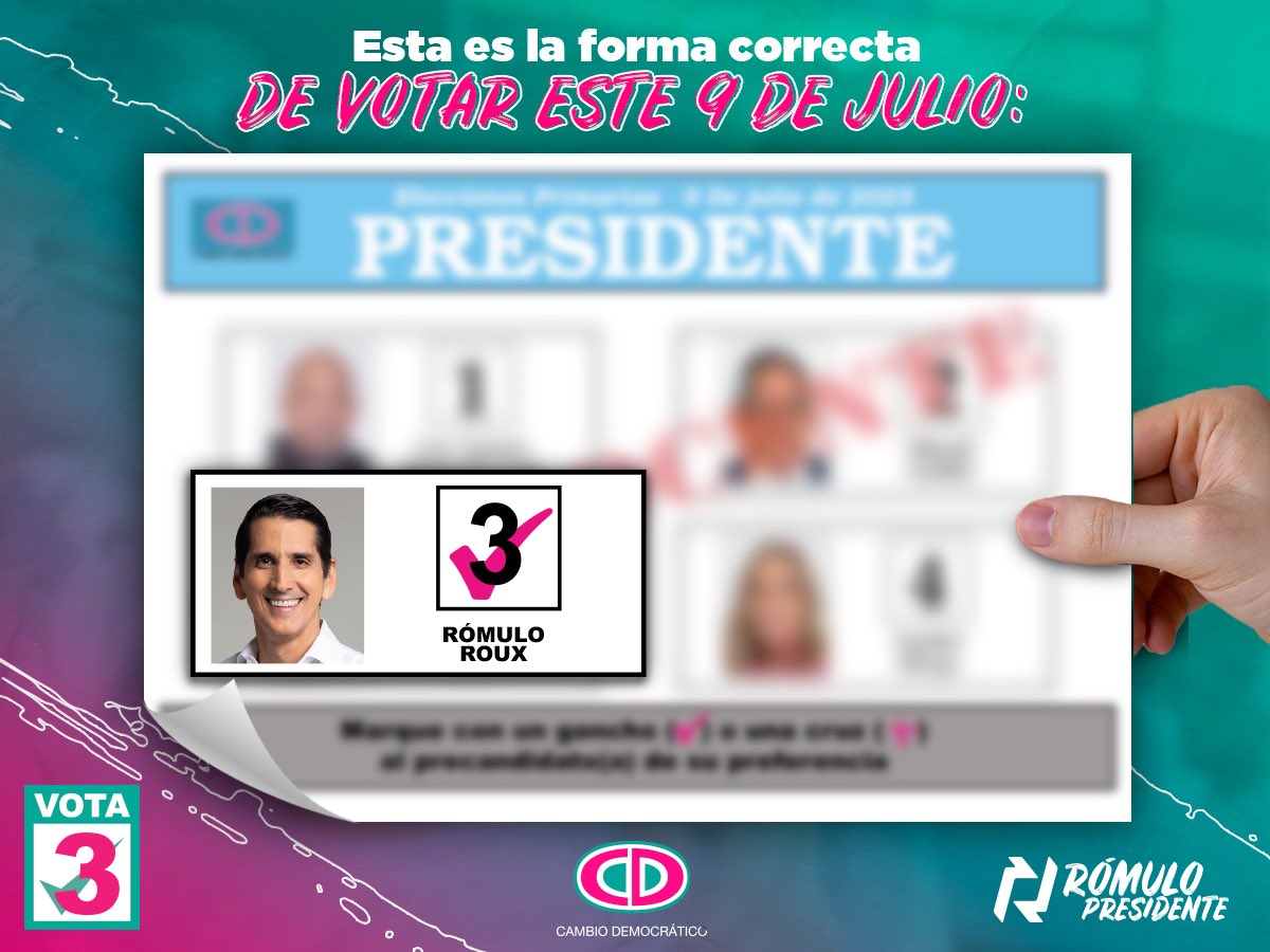 Estamos a pocos días de las elecciones internas de nuestro partido, recuerda que este 9 de julio es gancho al 3 porque #LoBuenoViene.