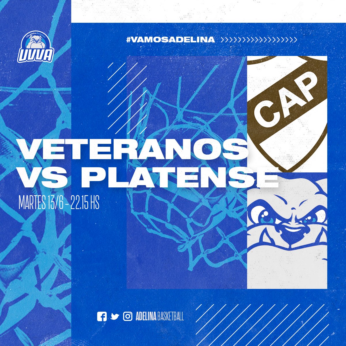 JUEGAN LOS VETERANOS 💪

🆚 Platense
⌚22.15
🏟️Zufriategui 2021, Vicente López

#VamosAdelina🔵⚪