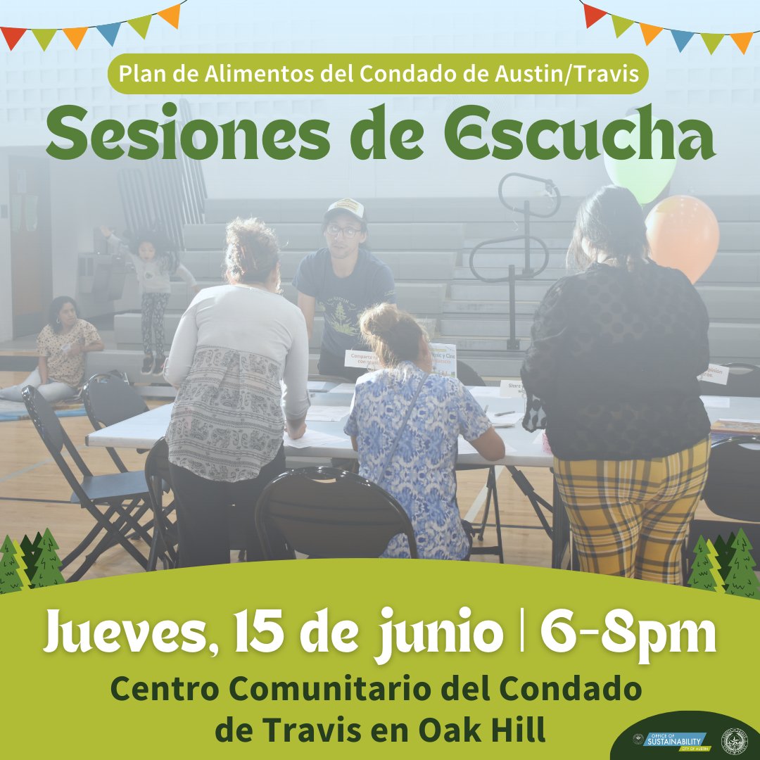 Cortez_Services's tweet photo. ¡Comparta su visión de lo que quiere ver para el plan alimentario de Austin/Condado de Travis! Nuestra próxima sesión será el jueves 15 de junio en el Centro Comunitario del Condado de Travis en Oak Hill.

Haga clic AQUÍ para confirmar su asistencia ➡️: https://t.co/Y93k9cwYpi https://t.co/P72MEbkNqj