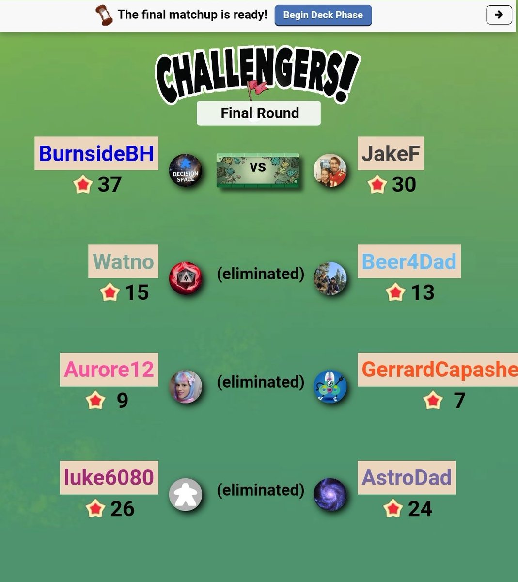 Playing #challengers against podcast listeners is the best, epsecially when it ends in a co-host vs. co-host grudge match!

#boardgames