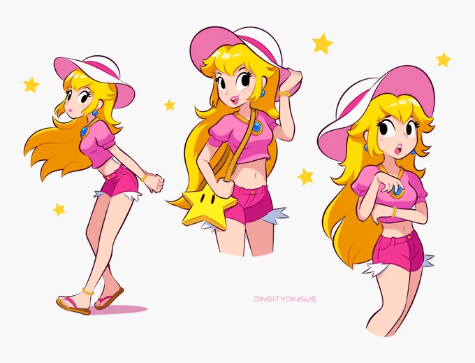 Summertime Peach!   #PrincessPeach #Nintendo #Fanart