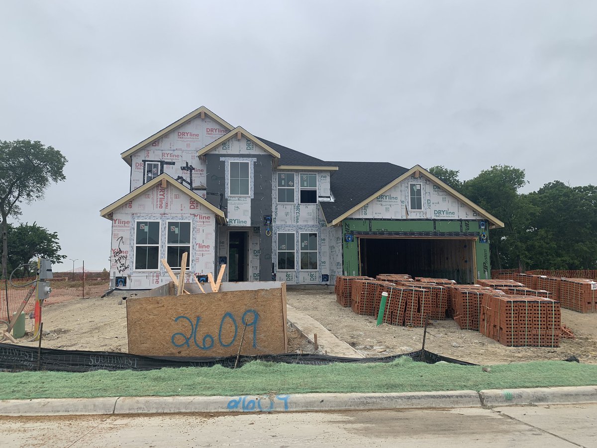 FiveStarIntLLC's tweet photo. Coming soon…this @TriPointeHomes model in Painted Tree.  Today was frame walk walk day, but we can’t wait for install and merchandising day! https://t.co/9llsspqAX3