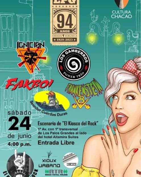 Caracas Venezuela 

🗓️ Fecha: Sábado 24-06-2023.

🕓 Hora: Desde las 4:00 pm.

🆓 Entrada: Libre.
<a href="/ignicion7/">Ignición 7</a> 
<a href="/losgamberros13/">Los Gamberros</a>