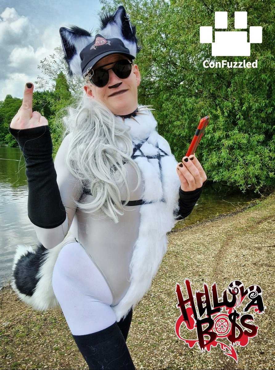 So what's this "Hellbeast Shot" you're talking about? Shut up about that. #helluvabossloona #loonacosplay #helluvaboss #cfz2023 #confuzzled #confuzzled2023 #cosplay #hellhound