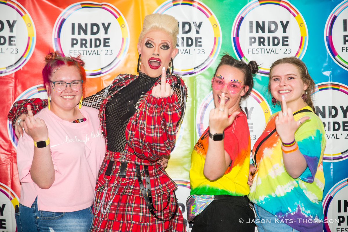 This photo is by far my favorite thing from pride this year. Meeting <a href="/morganmcmichael/">Morgan Mcmichaels</a> was the best!

Peep the lesbian flag rhinestoned heart monitor bc if I have to be chronically ill in June I’m going to make it gay too 💅🏼
