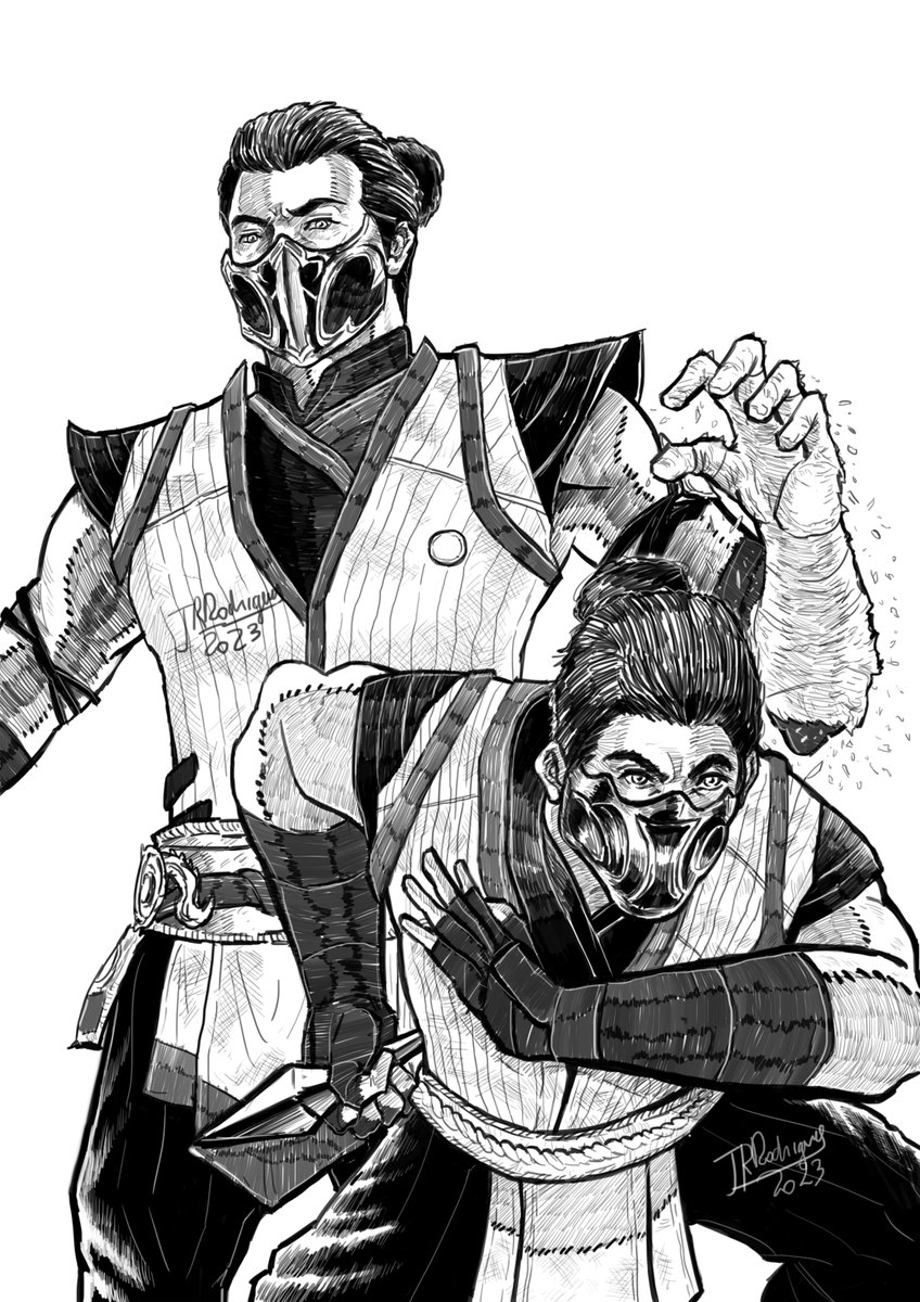 jrr_arts's tweet photo. #MK1 SubZero and Scorpion OR should I say Bi Han and KUAI LIANG?  
.
I can't wait to see this new game, which comes out on my birthday... even though I don't have a new generation console to play it on 😅😭
.
.
.
.
#Mk1 #Subzero #MortalKombat1 #Scorpion #Mkkollective https://t.co/ib9noKtVVd