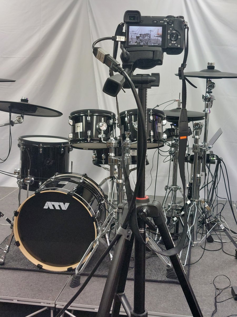 atv_corporation's tweet photo. Recording!
#atvdrums #ATV #電子ドラム https://t.co/shqDXMkKV1