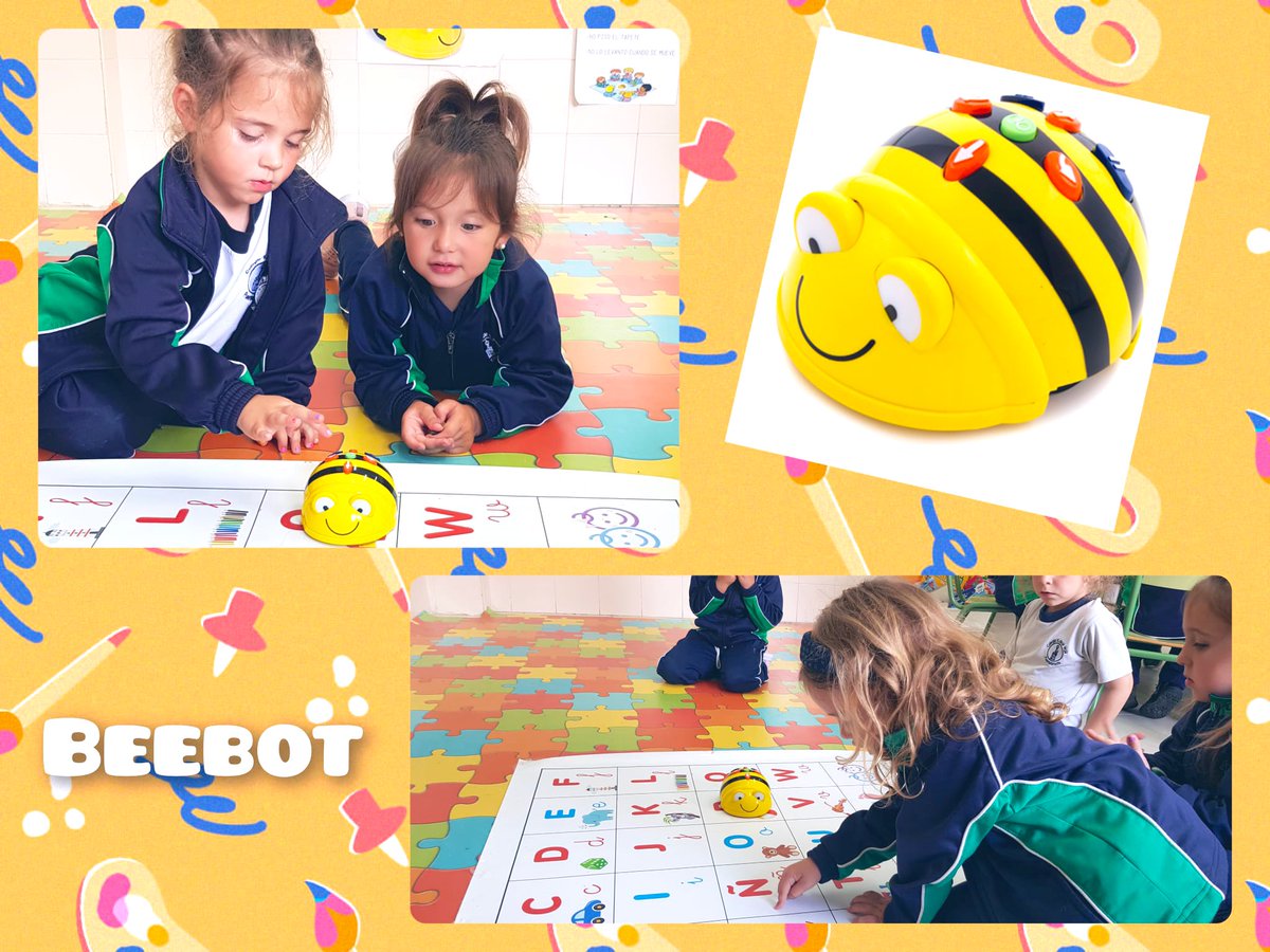 colevirgenvega's tweet photo. Cada semana en #EducaciónInfantil, aprendemos #Robótica con #Beeboot #Kubo #LEGO
Aquí vemos cómo reforzar la identificación de letras, planificando itinerarios y programando secuencias de órdenes con la ayuda de nuestra abejita🐝
#RobóticaEducativa
#PequeñosperoCapaces https://t.co/2FIEwp19dv