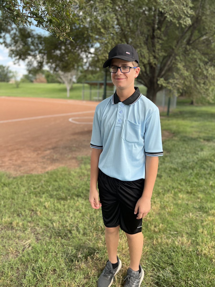 EPro04's tweet photo. He’s almost a Freshman so he’s starting his first job tonight. He is umpiring little league baseball games at the local YMCA. He must have not gotten the hint on my thoughts on umpires. https://t.co/Mi5DhwYqlG