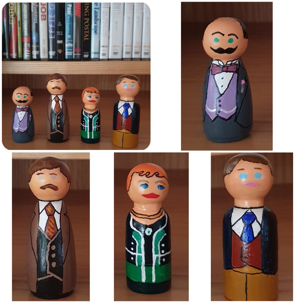 This 'Poirot Gang' is incredibly cute and absolutely magnificently designed. Real little works of art, aren't they Sir David? 😍
#AgathaChristie #HerculePoirot @David_Suchet #AriadneOliver @ZoeWanamaker #InspectorJapp #PhilipJackson #MissLemon #PaulineMoran #Hastings #HughFraser