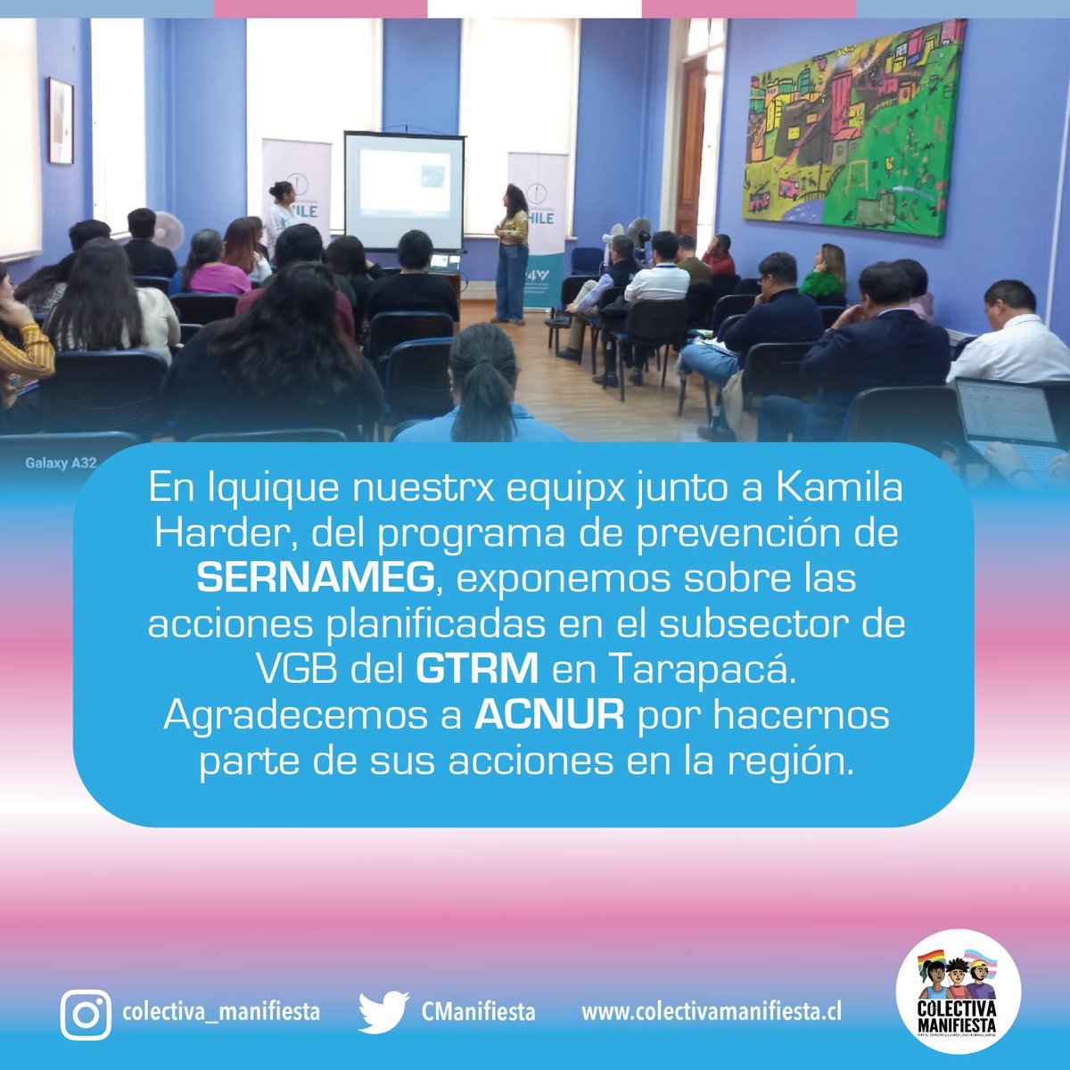 En Tarapaca seguimos articulando para promover la integración, sensibilización y visibilizacion de personas refugiadas y migrantes LGTBIQA+ que buscan en nuestro país, protección y liberación.