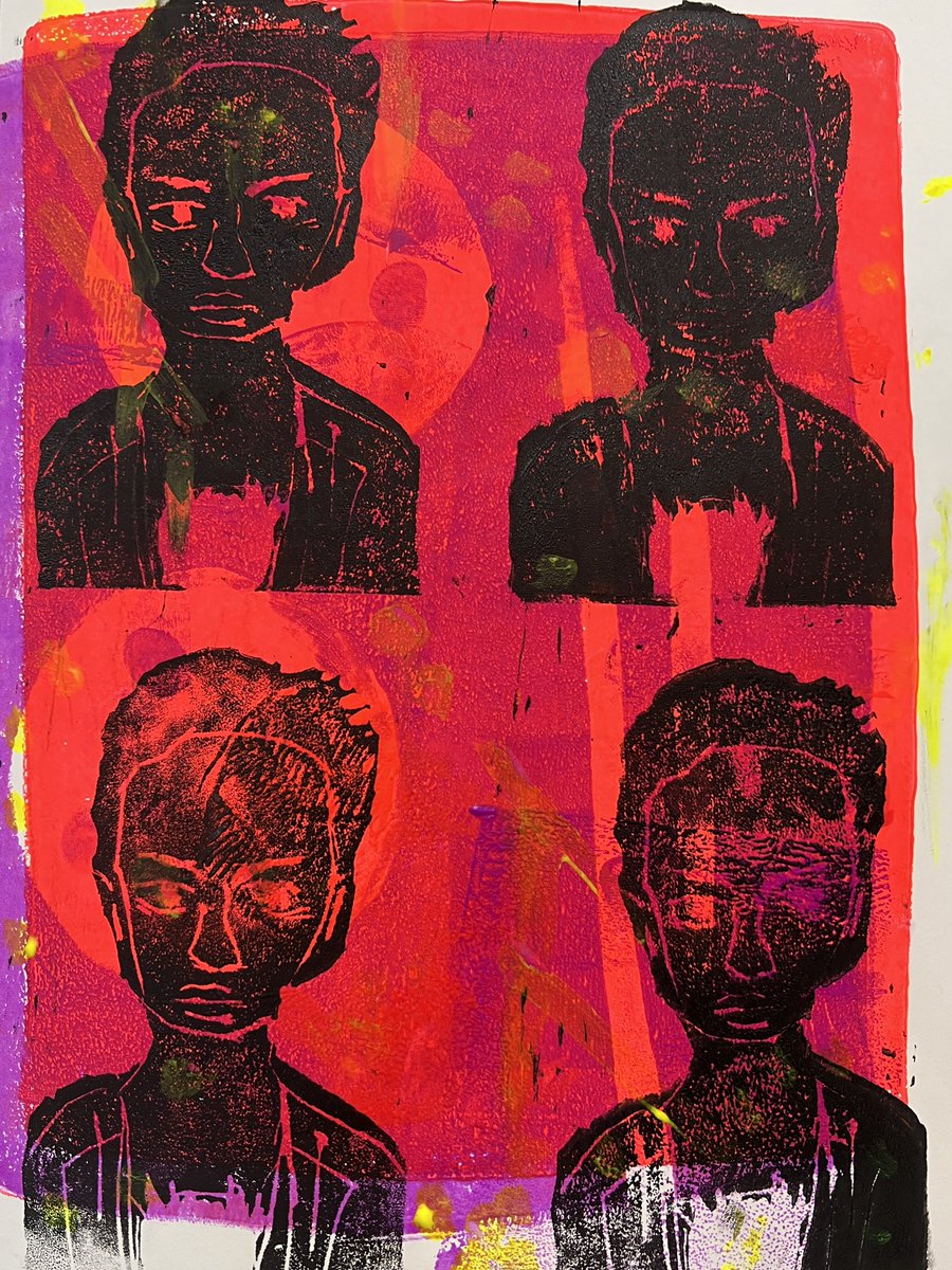 HDudzikArts's tweet photo. @KleinISD Art Camp day 2: Gelli-plate mono-printing and relief printing- today’s group was so successful! Proud of these young Klein art students! https://t.co/HeRCd9gbl2