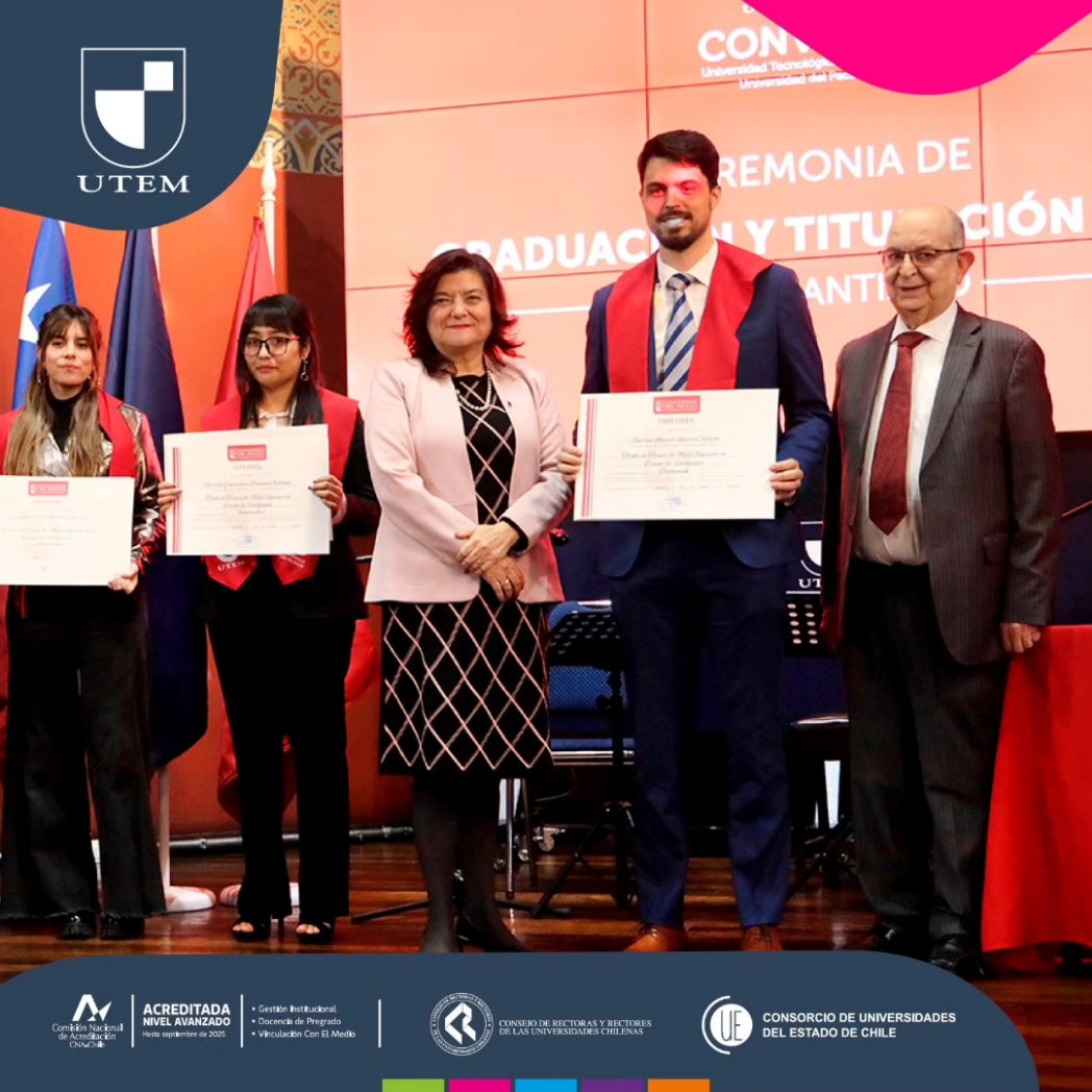 utem's tweet photo. ¡Una nueva generación de profesionales titulados por el convenio UPA-UTEM !  
En el salón de honor #UTEM más de 30 jóvenes se titularon de diferentes carreras del área del diseño y la fotografía, terminando su etapa formativa y comenzando el camino de su carrera profesional. https://t.co/UnwxLZB0hg