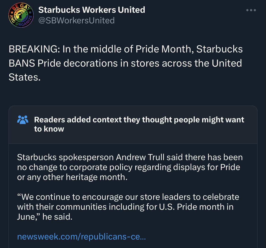Last time we checked, Starbucks was being prosecuted for violating labor law in over 2,000 instances, yet they still deny ANY wrong doing. Starbucks spokespeople should not be taken at their word.