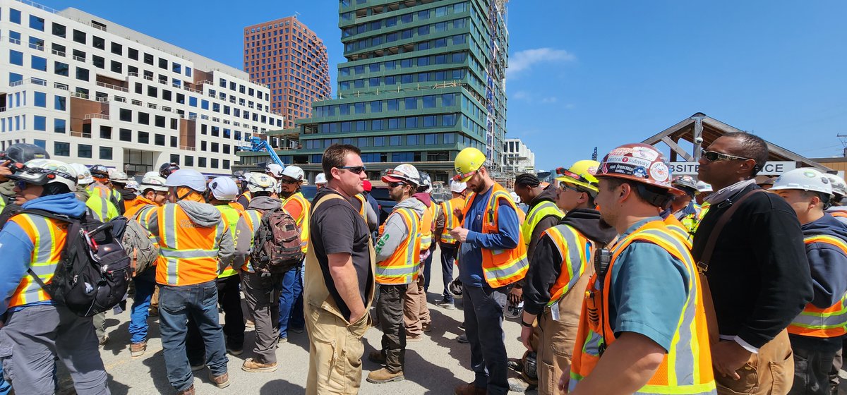 WebcorBuilders's tweet photo. Congrats to the Mission Rock Parcel F team on topping out! Webcor Concrete &amp; our incredible trade partners finished 26 days ahead of schedule with zero lost-time incidents. Many thanks to our Mission Rock partners for joining us in the celebration BBQ! #BuildWithWebcor https://t.co/EllPGt6mIO