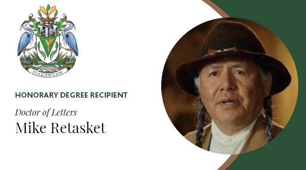 .A renowned dancer, drummer, political leader, negotiator, cultural interpreter, and traditional Secwépemc knowledge keeper, Mike Retasket received an honorary Doctor of Letters degree from the University of the Fraser Valley on June 13. 

#MyUFVConvo

ow.ly/xWzj50ONB37