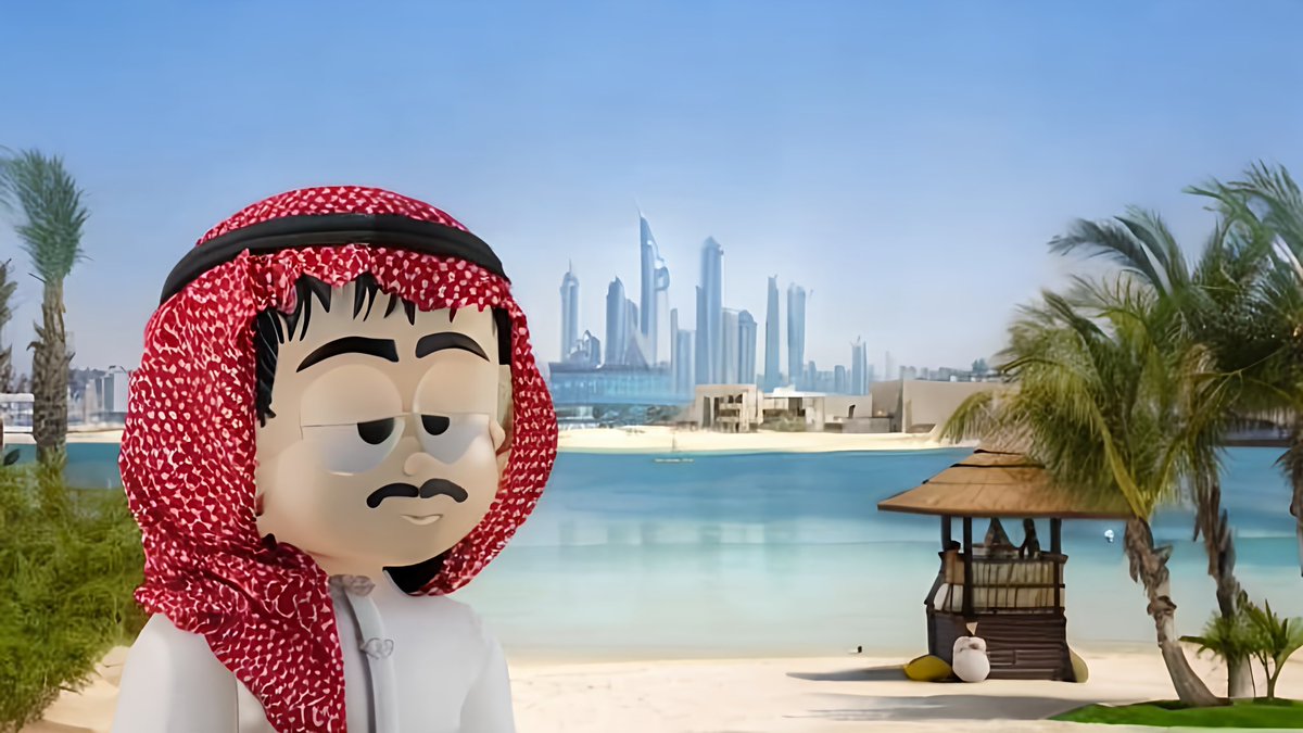 Continuing the journeys of my homeward bound #TMKNFT kiddos, my Sheik has made his way back to Dubai! I’m having so much fun with AI art and my NFTs!