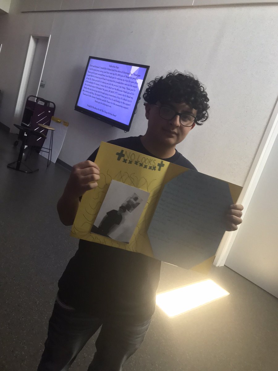Education1939's tweet image. The finished product….Students completed their album covers and dedication page. Definitely feel like we are in the lab cooking now. Album Coming Soon!! @MrSuperPowers_ @mprosperscience @ReadingWARapper