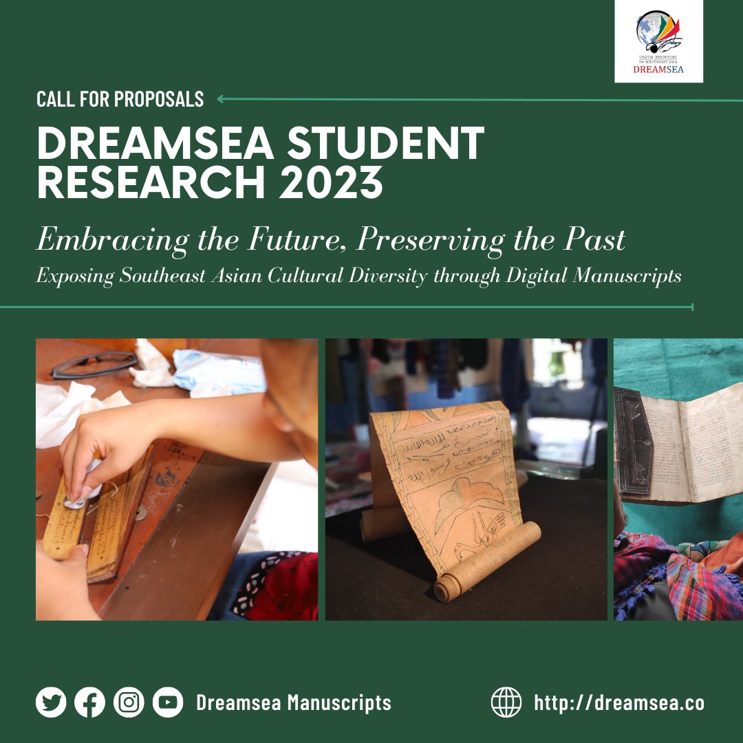 We are pleased to announce the 2nd Dreamsea Student Research. We invite all postgraduate students (MA and PhD) who are pursuing their studies in Indonesia or abroad, across various disciplines, to participate in this opportunity.

Find more info: dreamsea.co/student-resear…