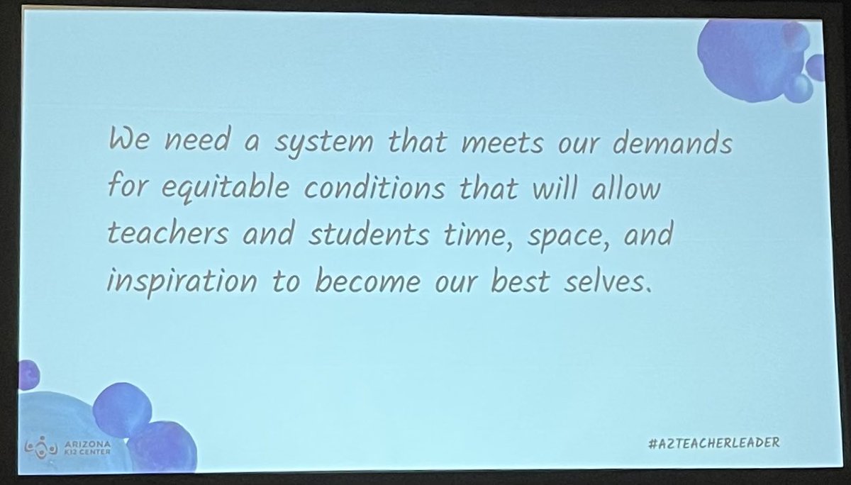 erinstrong75's tweet photo. Love hearing Kristin Roberts (@kmichalroberts) speak about her passion! #AZTLI2023 #AZTeacherLeader @azk12 https://t.co/pGbqQeo5J7