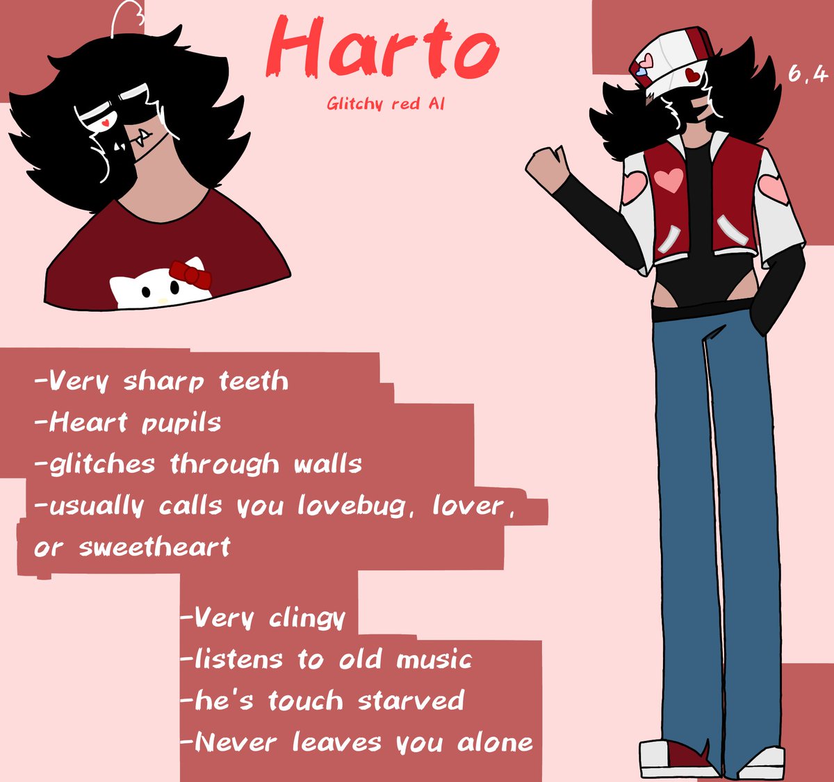 Plasic_Mos's tweet photo. Harto got some small changes, mainly colors and eyes, I'm pretty happy about it now
#HARTOSWEEP #glitchyredai https://t.co/1hsYhewPbT