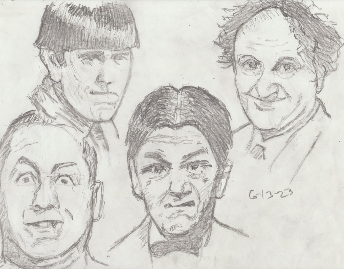 #ThreeStooges #sketch #fanart #TheThreeStooges 

'4 of the 3 - 6/13/23

All characters & related elements © their respective owners