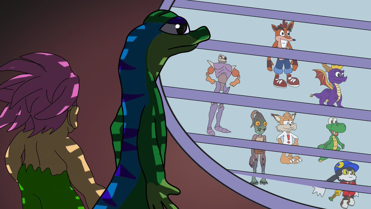 Gex looking at croc and even bubsy get a remake
#Gexthegecko
#tomba/tombi