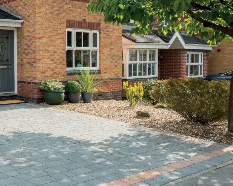 In a driveway is a good place to add block paving to a home. #exteriors #homestyle  cpix.me/a/171533716
