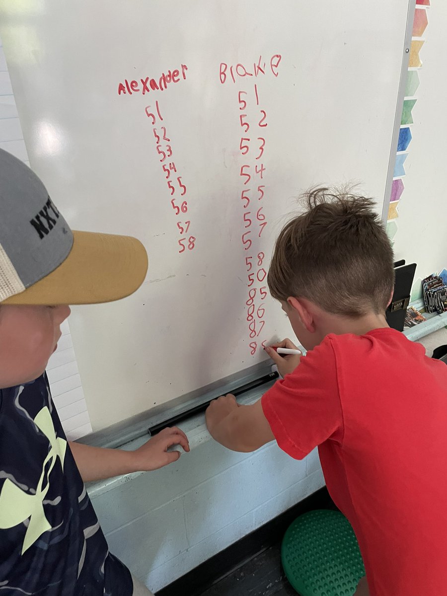 mrsbowesteaches's tweet photo. Mondays Thinking Classroom had students reviewing place value. Students were provided with 3 tasks for example “Im thinking of a number it has 5 groups of 10 and less than 9 ones. What could my number be?” #placevalue #basetenblocks #thinkingclassroom https://t.co/2qAzbBblaK