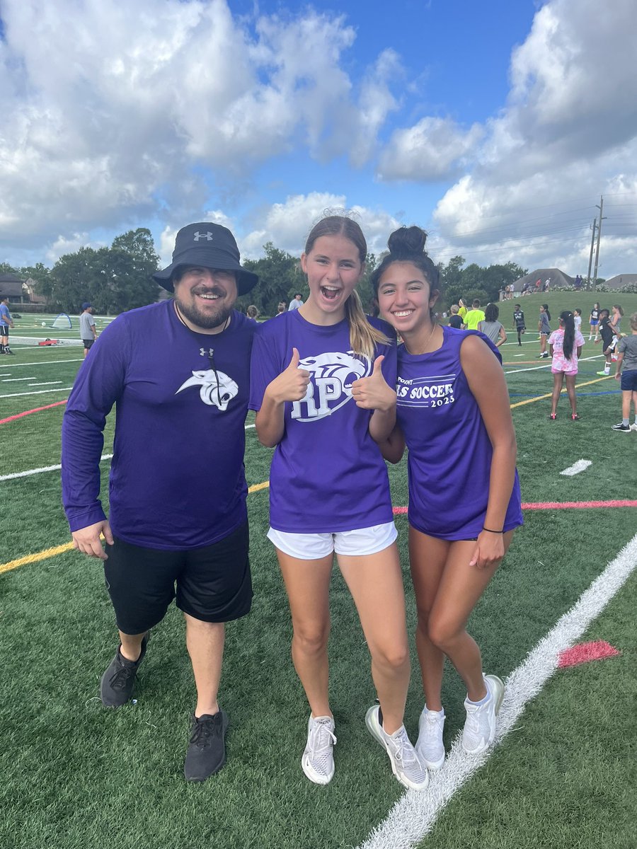 RPHSGirlsSoccer's tweet photo. RP Soccer Camp Day 1 ✅ 
Two more days to go! https://t.co/2QA011mxWx