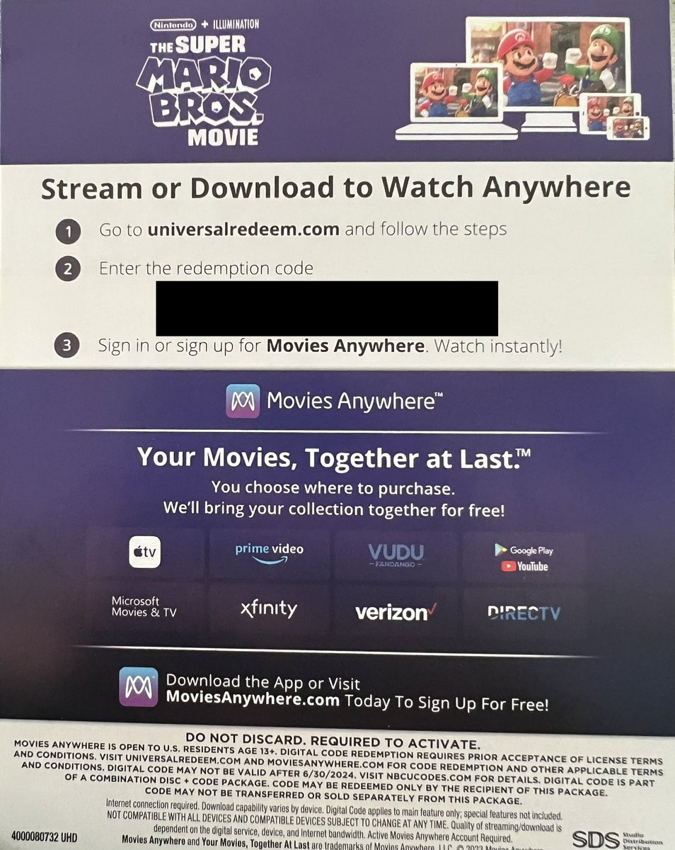 MrMovieGuy86's tweet image. 🚨GIVEAWAY 🚨

I’ve got an extra digital code for the 4K release of #SuperMarioBrosMovie to #giveaway!

To win just RETWEET and FOLLOW me. Winner will be announced soon!