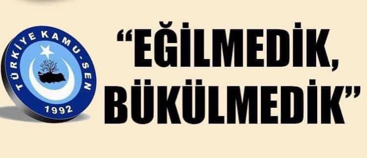 1️⃣KAMU ÇALIŞANLARINA ÇAĞRI!
Türkiye Kamu Sen haklı mücadelesinde başarılı olmalıdır.
Bu mücadele,namuslu olmanın, erdemin, dik duruşun kazanması mücadelesidir.
Meydanı menfaatperest, küreselcilere, yalakalara, korkak,ürkek olanlara, çıkarcı olanlara bırakmayalım.
Samimiyet,⬇️