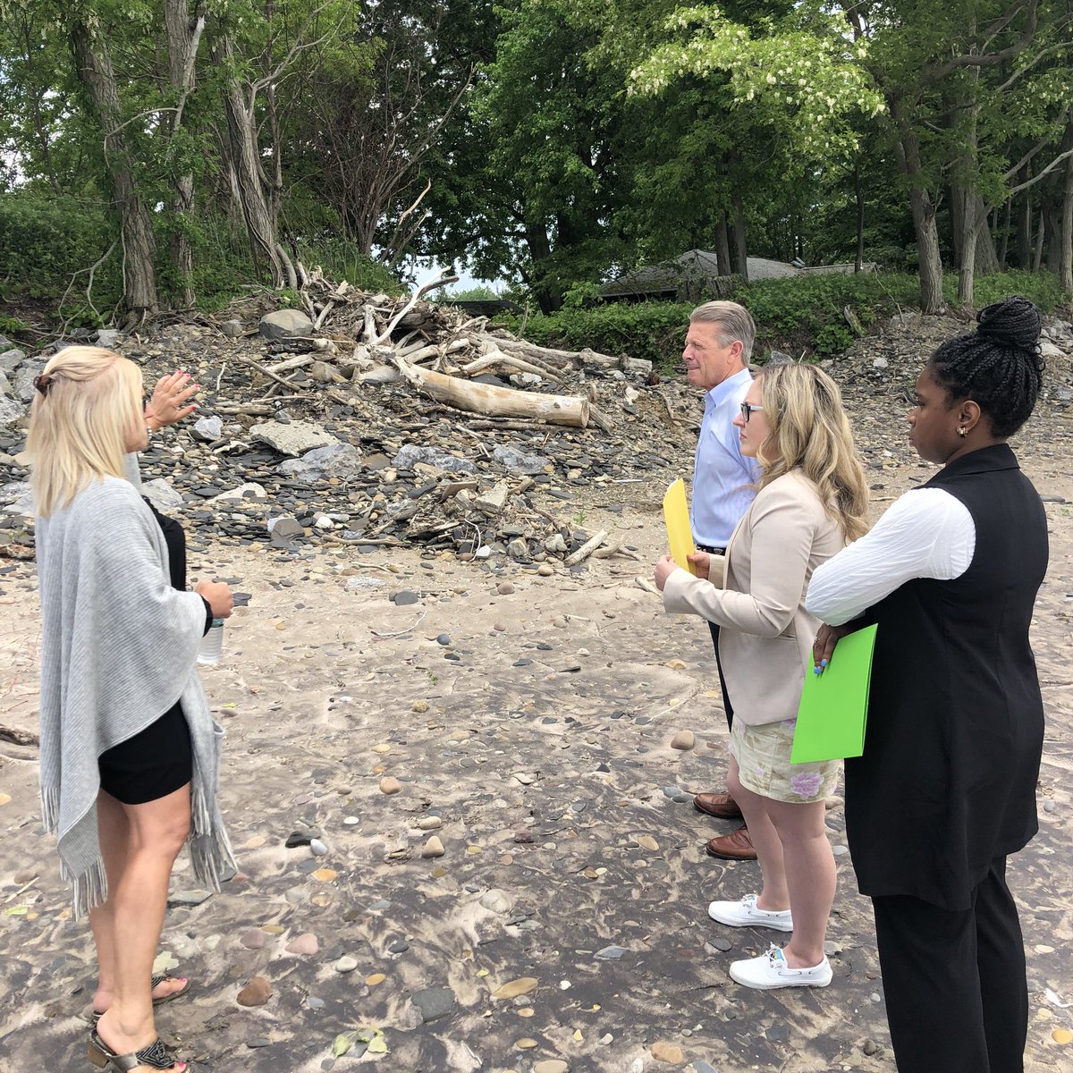 senatorgallivan's tweet photo. Great to be back at @CradleBeachInc, which serves at risk children and those with disabilities, and their families, on a 66 acre camp on Lake Erie. 

Efforts continue to restore the seawall damaged by Lake Erie waves and to deal with the loss of a number of trees at the site. https://t.co/DDoJKY6sQM