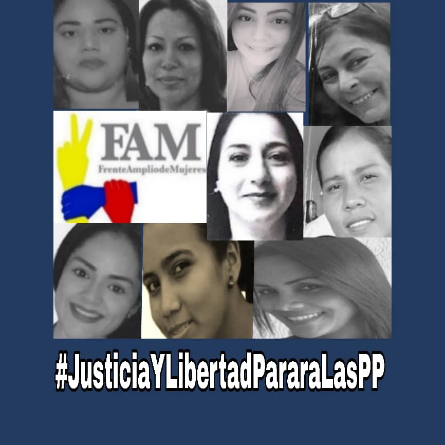 A las mujeres Presas Políticas que se encuentran privadas de libertad injustamente por pensar diferente no se les ha respetado el debido proceso y han sido torturadas 
#JusticiaYLibertadParaLasPP