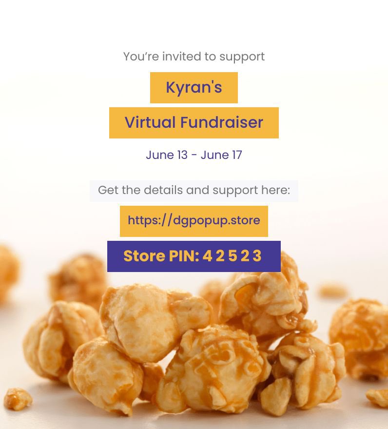 Hi! I’m doing a virtual fundraiser selling Double Good ultra-premium popcorn for 4 days from Tuesday, Jun 13 - Saturday, Jun 17. Get all the details and support on my Store page. ⁦@DoADoubleGood⁩ #GoPike #DoubleGood #PopPopPop 🍿🍿