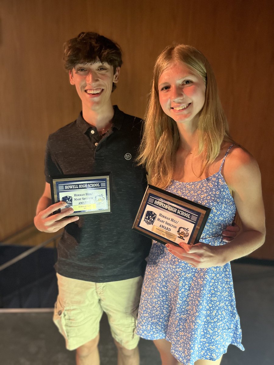 BravermanHHS's tweet image. Male and Female Athletes of the Year!! Pat and Samantha