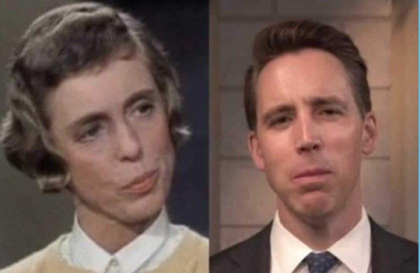 lobosgatos's tweet photo. I get confused. Which one is Josh Hawley again? https://t.co/Jv4iPa2h3a