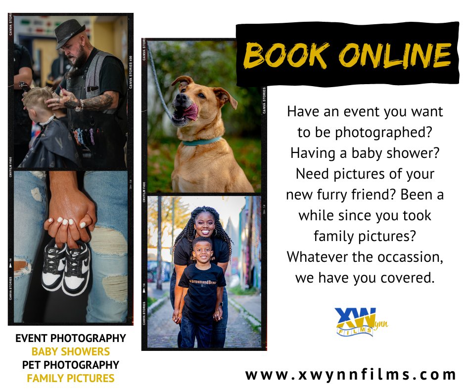 No matter the event, you can contact us for all your #photography needs. Need a #videographer too? No problem - we have you covered there too!

#cincinnatiphotographer #cincinnativideography #XWynnFilms #younameitwefilmit