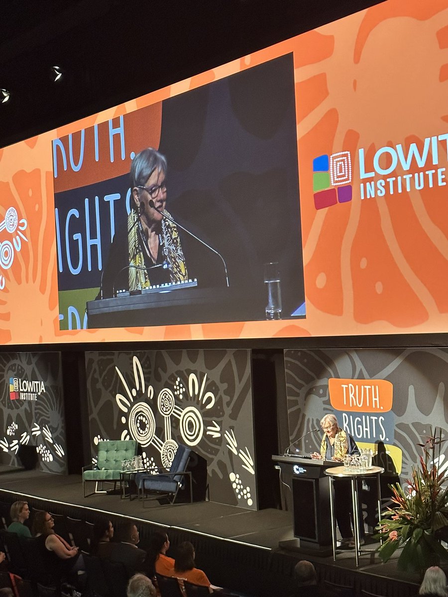 Opening address by Aunty Pat Anderson AO - imploring us to explore this years #lowitja23 themes of Truth. Rights. Response.
<a href="/AllianceBarang/">BarangRegionalAlliance</a>  <a href="/BelindaField3/">Belinda Field</a>