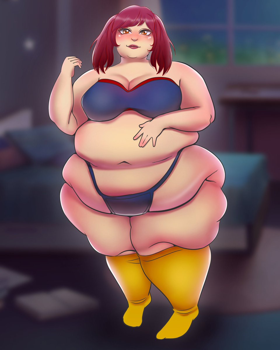 MySpicyInk_'s tweet photo. Drawing I did of the wonderful @Bubblyboooty Huge fan and had a ton of fun drawing this 

Retweet if you love fatwaifu 

Give me a follow if you like this type of content

#ssbbw #bbw #feedee #plussize #animetummy https://t.co/8aDC6eAEsn