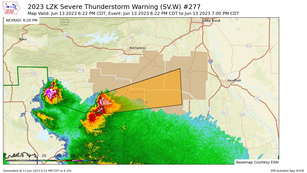 + Noaa weather alerts.. on Twitter "LZK issues Severe Thunderstorm