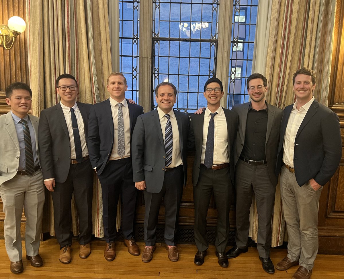 Jefferson Interventional Radiology (@jeffcvir) on Twitter photo Congratulations to our graduating residents, and to our newest chief IR resident!
Grads: Drs. <a href="/C_Brittingham1/">Clayton Brittingham</a> , @ssleung29, Patrick Lee, Philip Kim
Rising Chief: <a href="/HageIRad/">Anthony Hage, MD</a>
PD: @DrRobertAdamo
APD: <a href="/SteveToppIR/">Stephen Topper, MD</a> Congratulations to our graduating residents, and to our newest chief IR resident!
Grads: Drs. <a href="/C_Brittingham1/">Clayton Brittingham</a> , @ssleung29, Patrick Lee, Philip Kim
Rising Chief: <a href="/HageIRad/">Anthony Hage, MD</a>
PD: @DrRobertAdamo
APD: <a href="/SteveToppIR/">Stephen Topper, MD</a>