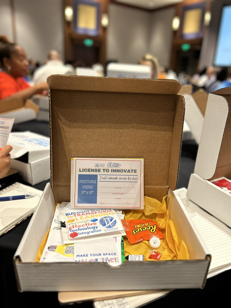 Day Two of the 2023 Summer Leadership Retreat was amazing👏🏾! It was so awesome to gain nuggets on innovating inside the box from @gcouros ! I also got a chance to see Tiffany Franklin the new principal🎉 of Beecher Hills Elementary School! 
#ATLPublicSchools