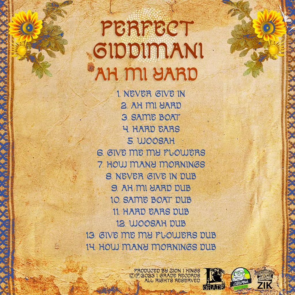 💥"Ah Mi Yard" Perfect Giddimani 
💥Check out the official track list.
👉ALBUM AVAILABLE JUNE 23RD!
I Grade Records Zion I Kings #MoonBain
Zojak World Wide Giddimani Records
#ahmiyard #newalbum #rootsreggae 
👇 👇