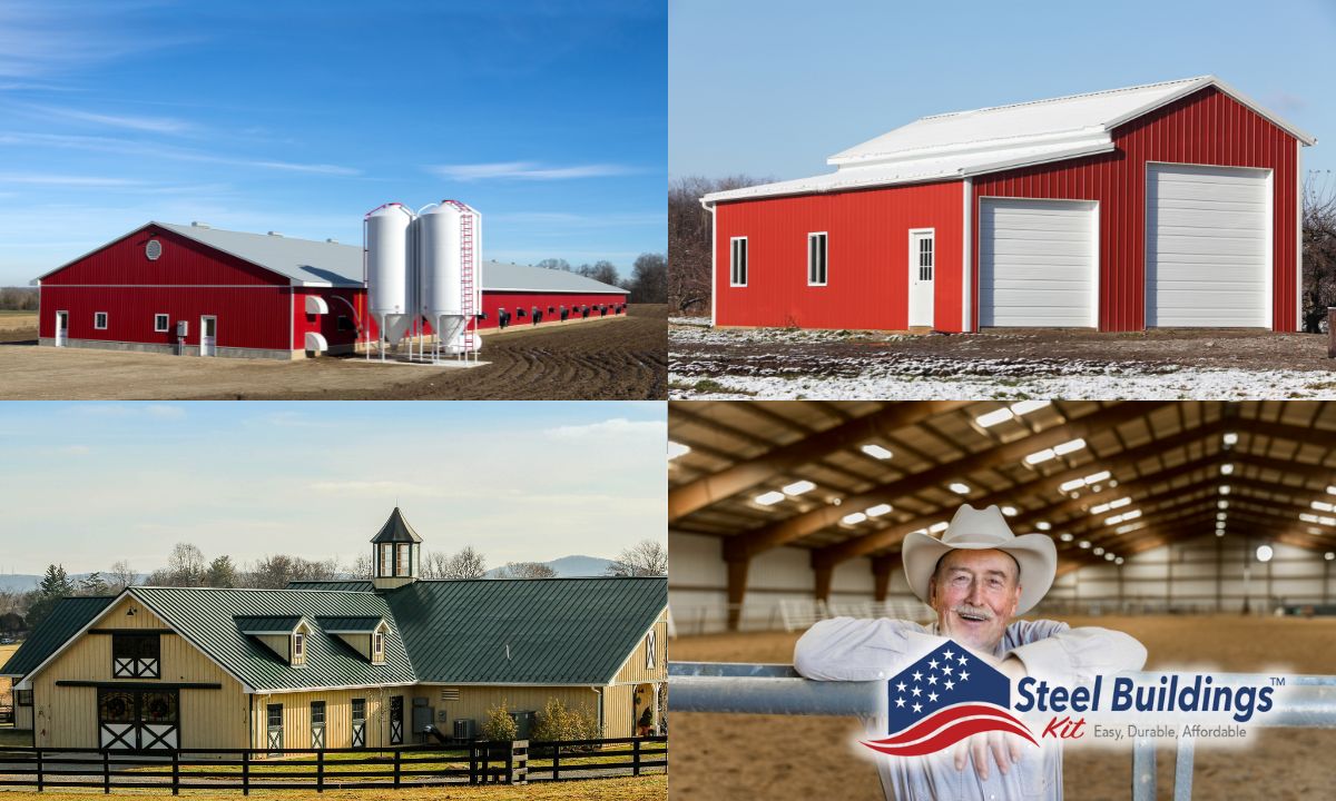 Steel Pole Barn Kits - steelbuildingskit.com/steel-pole-bar… 
#steelbuildings #metalbuildings #prefabbuildings