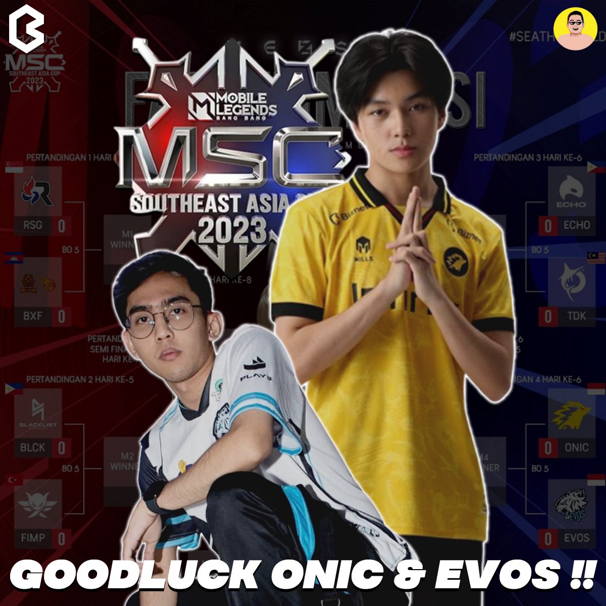 BuzzXplorers's tweet photo. GL on MSC 2023 EVOS &amp; ONIC ‼️ https://t.co/KG9Ln5DOEp