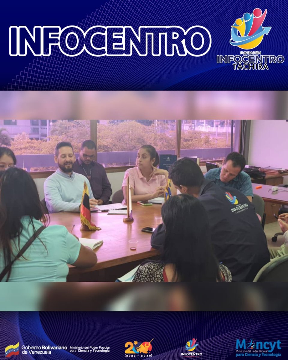 Jefe Estadal de infocentro Táchira @pastor85r participó en la reunión con el Mincyt, ZEE, Rectores de universidades entre otros actores, enmarcado en el plan de trrabajo del Consejo Científico del estado Táchira.
#VivaLaUnionDeLosPueblos
#InfocentroTachira
@LaRosaInfoVE