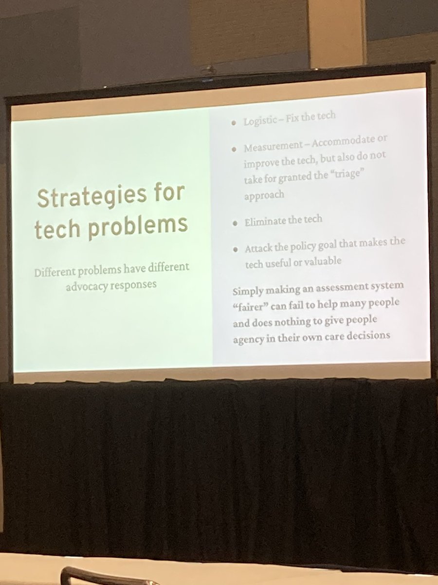 onlineluddite's tweet photo. Very important #FAccT2023 tutorial by @benefitstechhub  and @eiweil on tactics that technologists can employ to support better public benefits tech that resists austerity logics https://t.co/axpH16G1GN